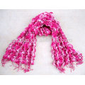 Fashion ladies 100% viscose crinkle scarf